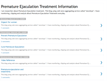 Tablet Screenshot of prematureejaculationinfo.blogspot.com