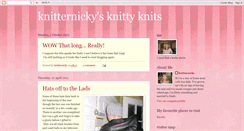 Desktop Screenshot of knitternicky.blogspot.com