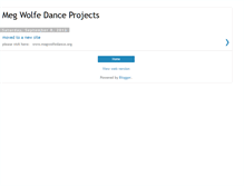 Tablet Screenshot of dancemegwolfe.blogspot.com