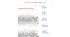 Desktop Screenshot of horisonpalembang.blogspot.com