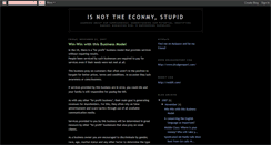 Desktop Screenshot of isnottheeconomystupid.blogspot.com