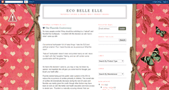 Desktop Screenshot of ecobelleelle.blogspot.com