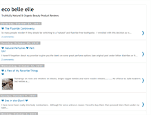 Tablet Screenshot of ecobelleelle.blogspot.com