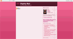 Desktop Screenshot of goingslightlymad.blogspot.com