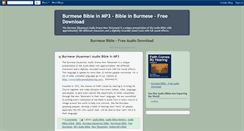 Desktop Screenshot of burmesebible.blogspot.com