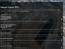 Tablet Screenshot of nascargame2011.blogspot.com