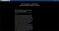 Desktop Screenshot of michaelanthonyshow.blogspot.com
