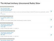 Tablet Screenshot of michaelanthonyshow.blogspot.com