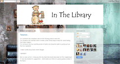Desktop Screenshot of insidethelibrary.blogspot.com