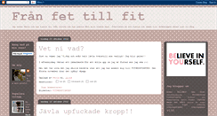 Desktop Screenshot of fettillfit.blogspot.com