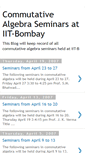 Mobile Screenshot of commalg-seminars-iitb.blogspot.com