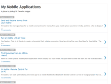 Tablet Screenshot of mymobileapplications.blogspot.com