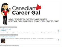Tablet Screenshot of canadiancareergal.blogspot.com