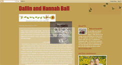 Desktop Screenshot of dallinandhannahball.blogspot.com