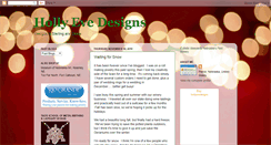 Desktop Screenshot of hollyevedesigns.blogspot.com