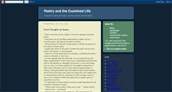 Desktop Screenshot of poetryexaminedlife.blogspot.com