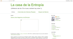 Desktop Screenshot of lacasadelaentropia.blogspot.com