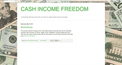 Desktop Screenshot of cashincomefreedom.blogspot.com