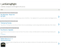 Tablet Screenshot of iameatingright.blogspot.com