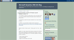 Desktop Screenshot of msdynamicscrminfo.blogspot.com