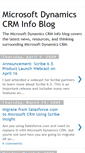 Mobile Screenshot of msdynamicscrminfo.blogspot.com