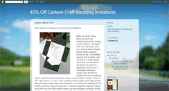 Desktop Screenshot of carlsoncraftweddinginvitations.blogspot.com