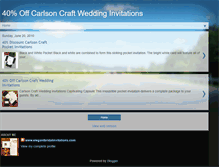 Tablet Screenshot of carlsoncraftweddinginvitations.blogspot.com