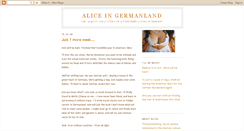 Desktop Screenshot of aliceingermanland.blogspot.com