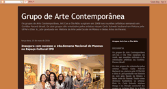 Desktop Screenshot of grupodeartecontemporanea.blogspot.com