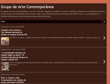 Tablet Screenshot of grupodeartecontemporanea.blogspot.com