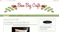 Desktop Screenshot of beanbugcrafts.blogspot.com