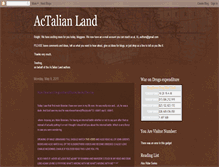 Tablet Screenshot of actalianland.blogspot.com