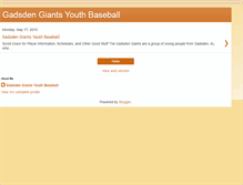 Tablet Screenshot of gadsdengiantsyouthbaseball.blogspot.com