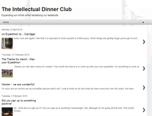 Tablet Screenshot of intellectualdinnerclub.blogspot.com