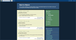 Desktop Screenshot of getbacktonature.blogspot.com