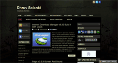 Desktop Screenshot of dhruvsolanki.blogspot.com