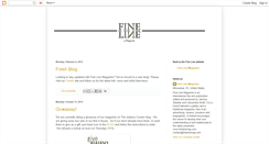 Desktop Screenshot of finelinemag.blogspot.com