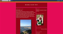 Desktop Screenshot of mamasaidno.blogspot.com