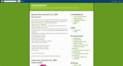 Desktop Screenshot of inimputaveis.blogspot.com