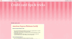 Desktop Screenshot of creditcardtipstrick.blogspot.com