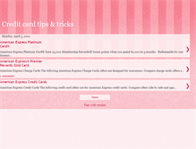 Tablet Screenshot of creditcardtipstrick.blogspot.com