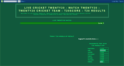 Desktop Screenshot of livecrickettwenty20.blogspot.com