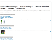 Tablet Screenshot of livecrickettwenty20.blogspot.com