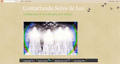 Desktop Screenshot of contactando-seres-de-luz.blogspot.com