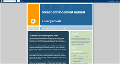 Desktop Screenshot of breast-enhancement-naturalenlargement.blogspot.com