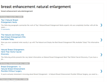 Tablet Screenshot of breast-enhancement-naturalenlargement.blogspot.com