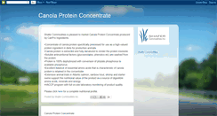 Desktop Screenshot of canolaprotein.blogspot.com