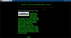 Desktop Screenshot of mycyberbook.blogspot.com