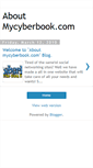 Mobile Screenshot of mycyberbook.blogspot.com