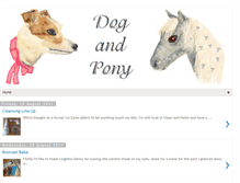 Tablet Screenshot of mydogandmypony.blogspot.com